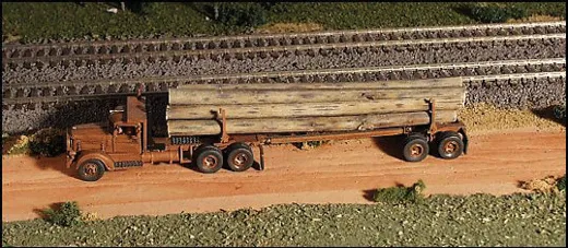 1941 344 Log Truck & Trlr