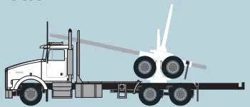 Kenworth T800 Wht/Blk