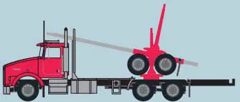 Kenworth T800 Red/Blk