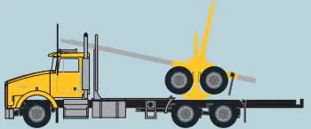 Kenworth T800 Ylw/Blk
