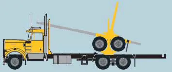 KW W900 Log Truck Ylw/Blk