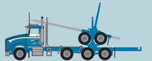 Log Truck w/Trlr G.Whtkr1