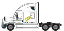 Semi-Tractor SWIFT #4 Wht