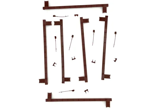 Plattform, Bremsgestänge