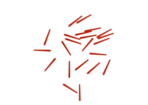 Steckrunge rot 22 St