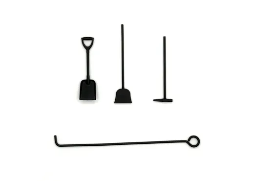 Hammer, Besen, Schaufel, Hake