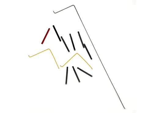 Handlaufstangen, Stützen link