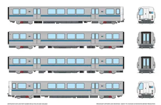 BART DCC C-B-B-C Train