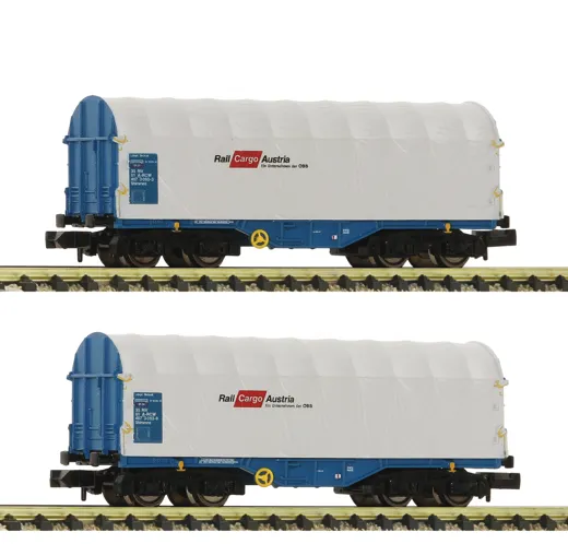 2-tlg. Set Schiebeplanenwagen Bauart Shimms, ÖBB (Rail Cargo Austria)