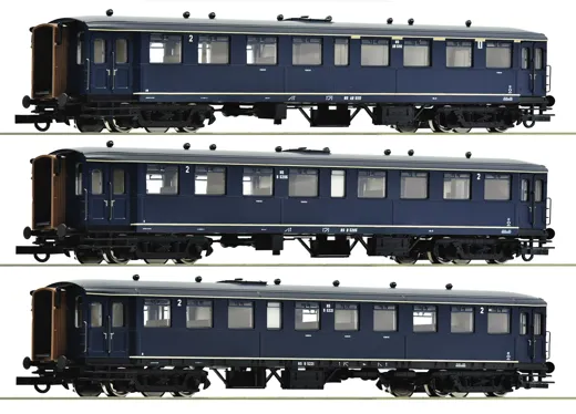 3-tlg. Set: Reisezugwagen „Blokkendoos“, NS