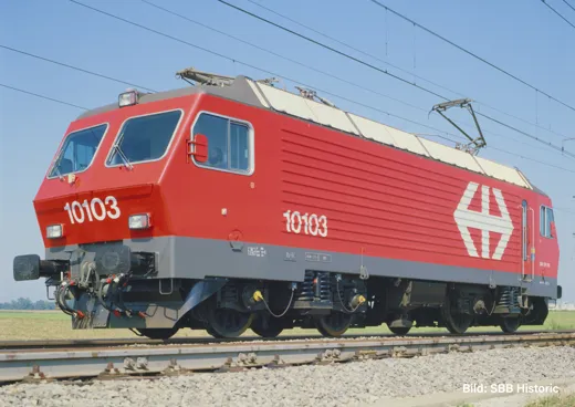 SBB E-Lok Re 4/4 IV 10103, rot Ablieferungszustand, Ep.IV, DCS/ACS