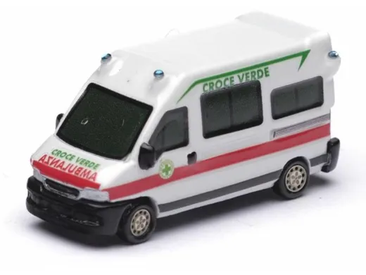 N 1:160 - FIAT Ducato 2'serie Ambulanza "Croce Grün" - Metal Edition