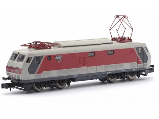 N 1:160 - E444.103, Lackierung Grau/Rot, logo FS centrale, griglia frontale, FS ep.IV/V