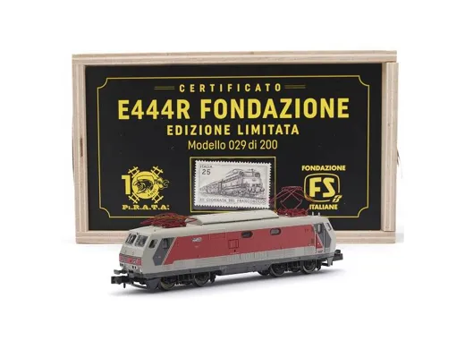 N 1:160 - E444.005, Lackierung origine, Fondazione, FS ep.VI con scatola in legno e certificato