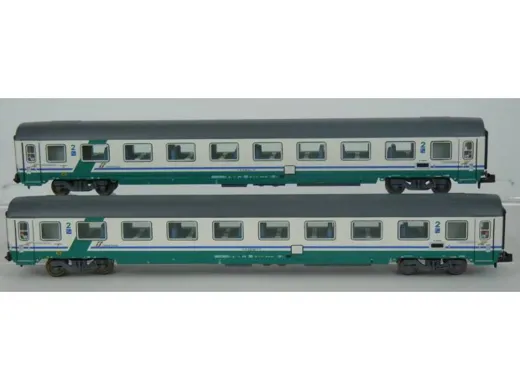 N 1:160 - Set 2 carrozze GC, 2° cl., Lackierung XMPR, logo Rot, ep V/VI