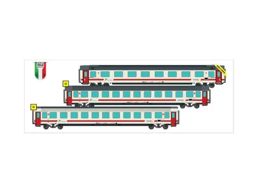 N 1:160 - Set 3 carrozze IC sun, FS ep.VI