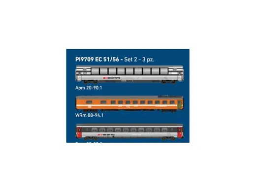 2'set EC 51/56 Milano/Zurigo "Ticino" 3pz