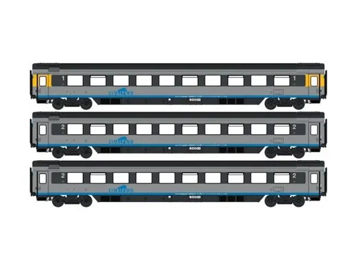 set 3 pz "Cisalpino"1xApm+2xBpm, Lackierung "Cisalpino", SBB ep.V
