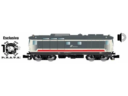 N 1:160 - Locomotiva Diesel D445 Lackierung "Intercity", 4 luci basse, 3' serie, FS ep.VI - SOUND