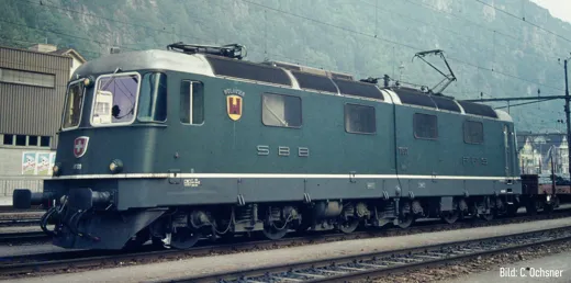 SBB E-Lok Re 6/6 11601 Prototyp, Wolhusen, grün  Ep. IV, ACS