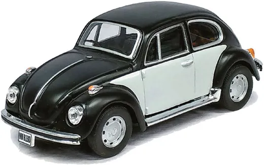 VW Beetle Matte Blk/Wht