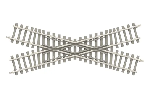 Minitrix Kreuzung - 30° mit Betonschwellen Länge 104,2 mm