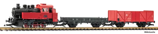 G Start-Set Güterzug BR 80 + 2 Güterwagen DR