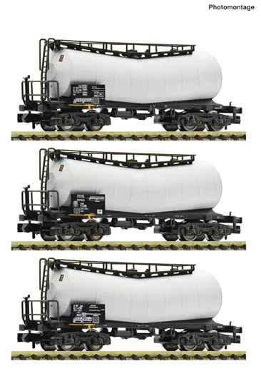 3-tlg. Set: Knickkesselwagen, Privatbahn