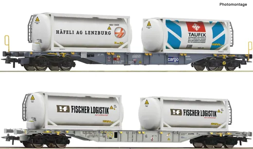 2-tlg. Set: Containertragwagen, SBB Cargo/VTG