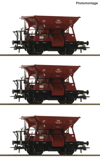 3-tlg. Set: Talbot-Schotterwagen, ÖBB
