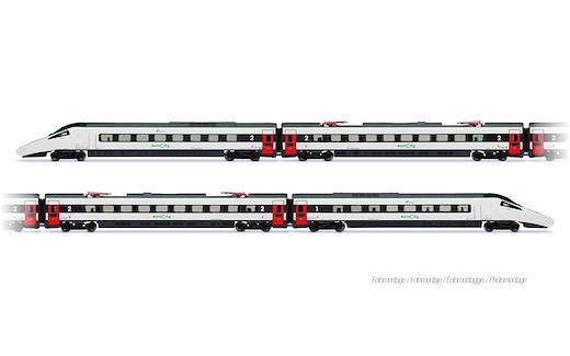 CH-TI 4-tlg. Grundset Triebzug ETR 610 004, in neuer EuroCity-Farbgebung , Ep. VI, Sound
