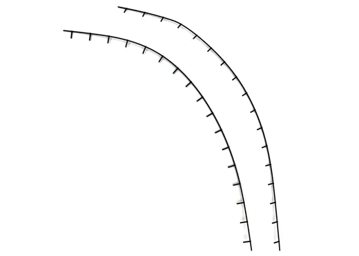 Geländer schwarz 2 St