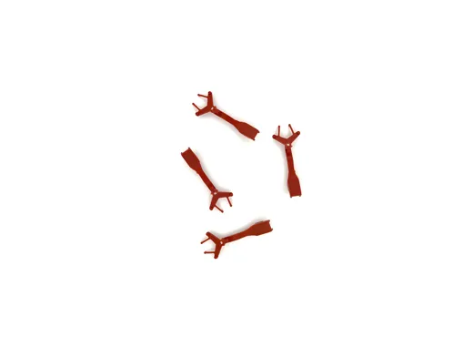 Kupplungsdeichsel rot 4 St