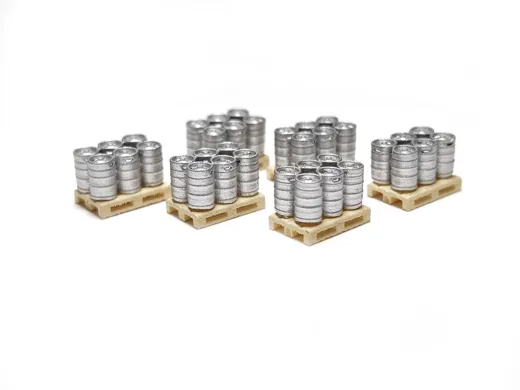 Bierfässer auf Palette (6 St.)