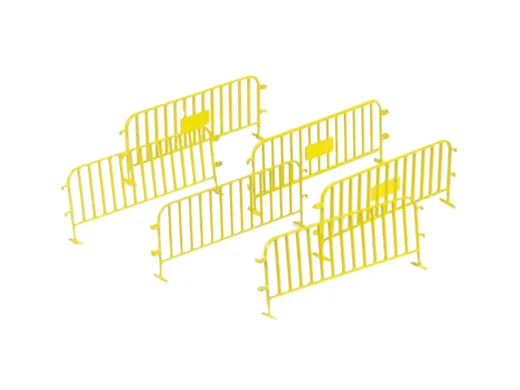 Verkehrszäune aus Messing (6 St.) - Gelb