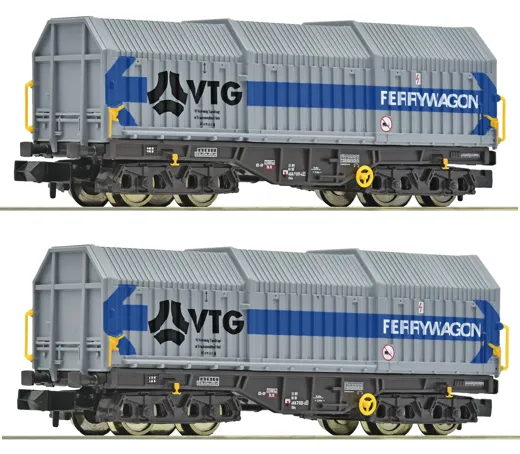 2-tlg. Set: Teleskophaubenwagen, VTG, DB