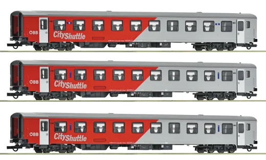 3-tlg. Set: Nahverkehrswagen „City-Shuttle“, ÖBB