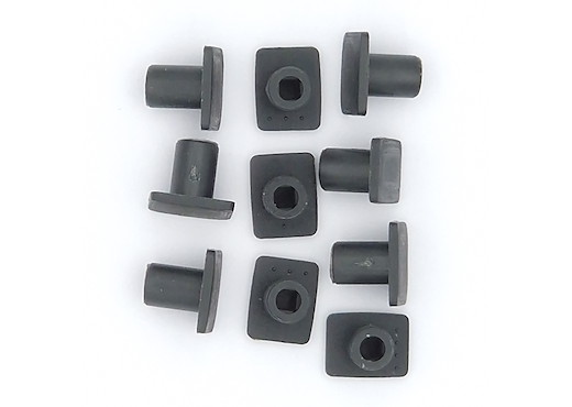 Puffer eckig grau 10 St