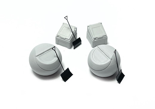 Salz-/Sandbehälter und Schaufeln (Grau)