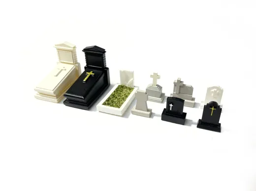 Friedhof mit christlichen Gräbern