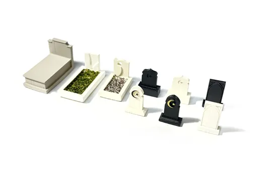 Friedhof mit muslimischen Gräbern