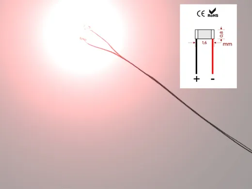 LED 0603 Rot - Vorverdrahtet (10 Stk.)