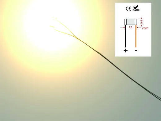 LED 0603 Gelb - Vorverdrahtet (10 Stk.)