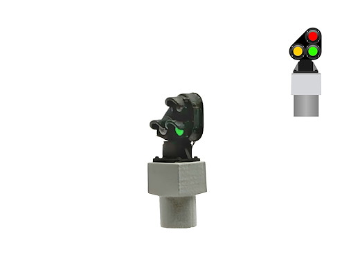 NS - Zwergsignal mit 3 LEDs (Gelb+Rot/Grün)