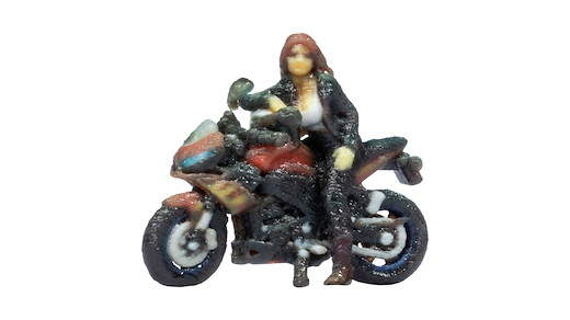 Sportmotorrad, stehend, 3D-Master-Einzelfigur