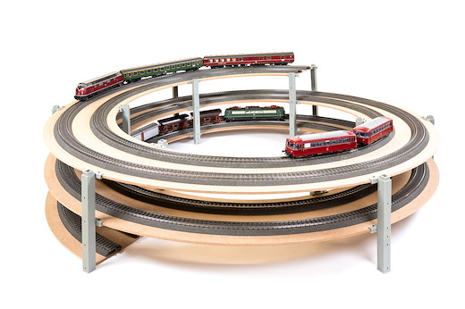 easy TRACK H0 Gleiswendel Grundkreis, 420/483  1- oder 2-gleisig