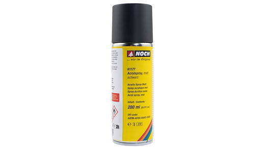 Acrylspray matt, schwarz