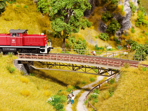 L-C Brückenfahrbahn gebogen R1