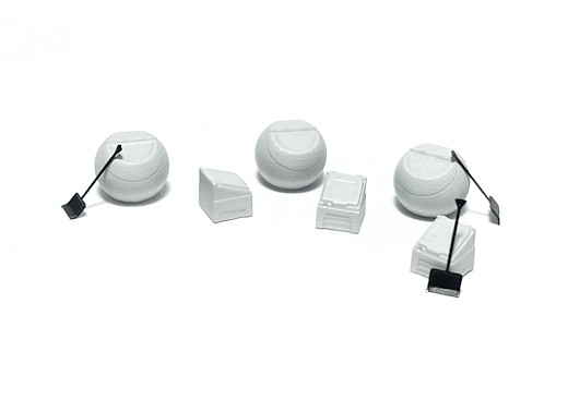 Salz-/Sandbehälter und Schaufeln (Grau)