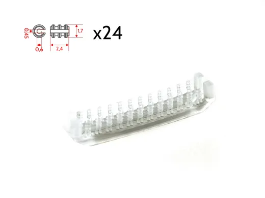 Klare Isolatoren mit Schlitz